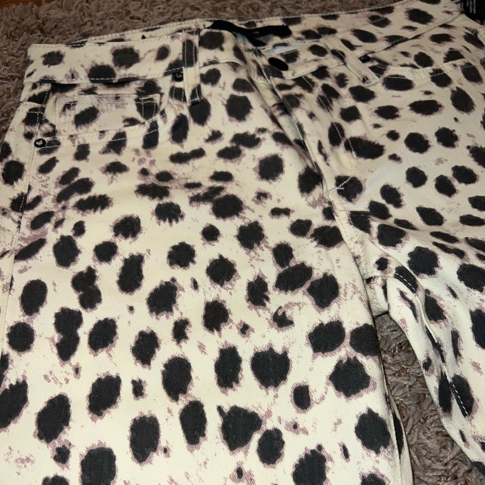 Joes jeans leopard print skinny jeans - Picture 2 of 6